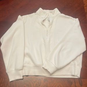 Target cropped quarter zip
